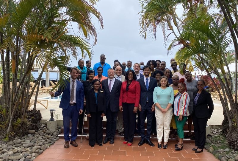 A group photo of participants in the pilot focused review