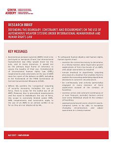 Cover of the Research Brief: Defending the Boundary